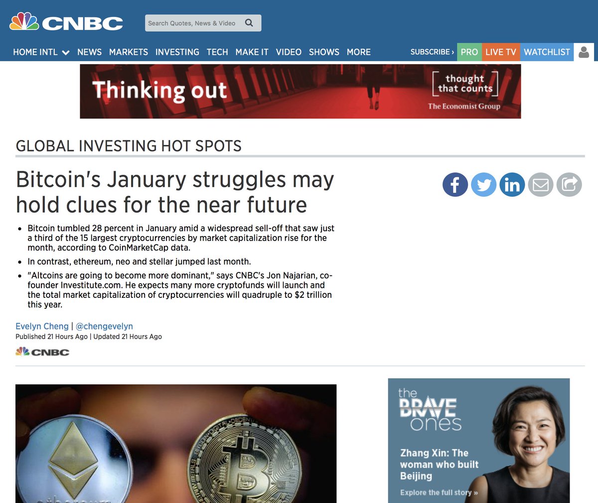 dentcoin's tweet photo. @CNBC mentions @dentcoin in their article about the future of Cryptocurrencies. Thanks @cypher_capital !  https://t.co/dueUBApWYg   #eth #btc #ethereum #bitcoin #cryptocurrency #mobile #dent #dentcoin #mwc2018 #mwc18 #5G https://t.co/CvP9PXdxOt