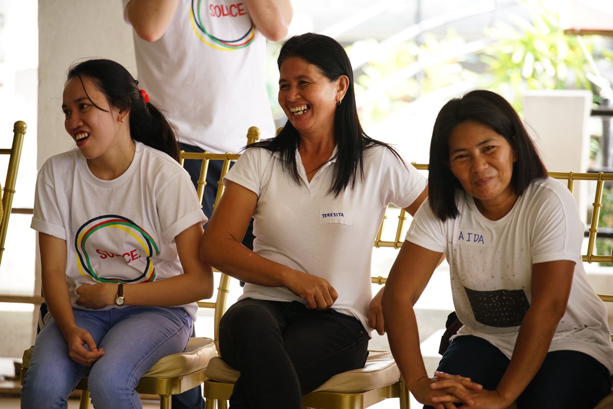 Solace_Research's tweet photo. The #WeAreSolace #culturalanimation workshops are full of laughter. As @SusanEMoffat from @NewVicBorderlin always says, paraphrasing #Plato: 'You can learn so much from an hour of play'. We did, about #ruralhealth #Philippines #Northernsamar https://t.co/Fd8vQded3j