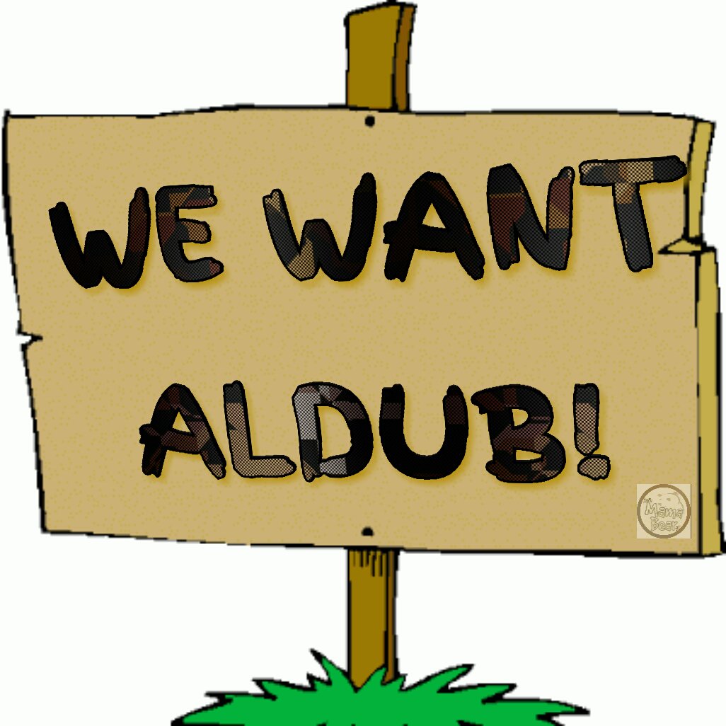 AngMamabearNyo's tweet photo. We NEED NOT boycott d only show that regularly feature @aldenrichards02 &amp; @mainedcm, we just have to let them know we're still here, waiting for ALDUB projects, requesting they'd be in @EatBulaga or guest in any @gmanetwork show/s together.
WE WANT ALDUB!
#ALDUBMagkasamaSanaMuli https://t.co/xRNmruvHsm