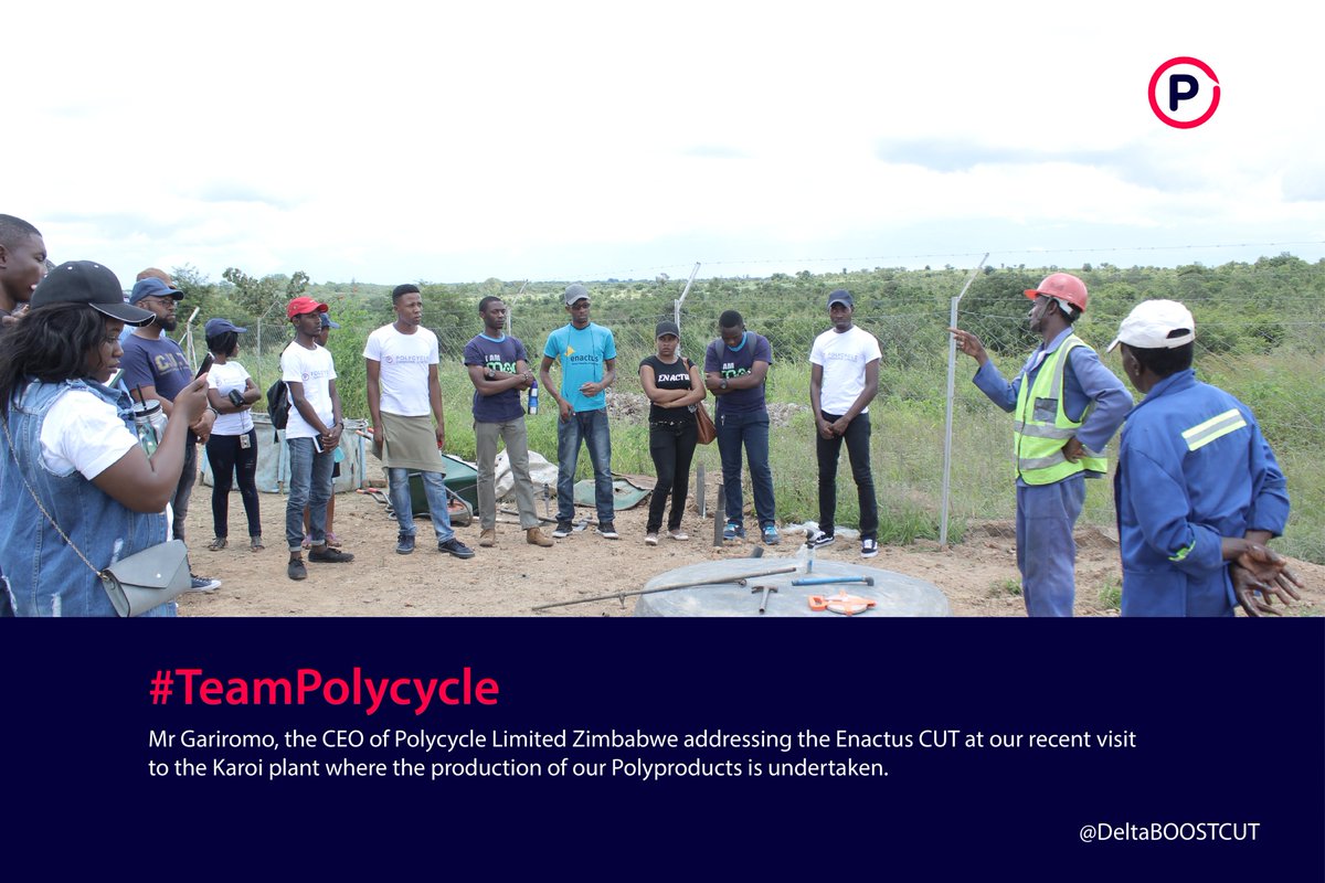 DeltaBOOSTCUT's tweet photo. Our recent visit to Karoi town in Mashonaland West, Zimbabwe. Mr Gariromo the CEO of Polycycle Zimbabwe Limited gave updates and developments regarding to production of our Polyproducts #enactuscut #deltaboost #teampolycycle https://t.co/iEuRc41RhK