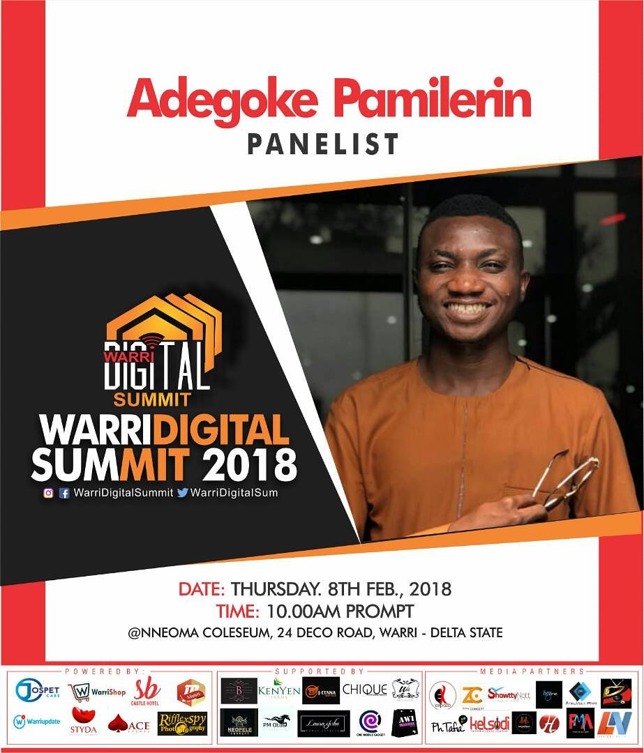 WarriUpdate's tweet photo. Some of the panelists includes @tobyadaz @ShawttyNatt @ossaiovie @thepamilerin
#WDS #WDS2018 #warridigitalsummit https://t.co/3u8PFHZhwa