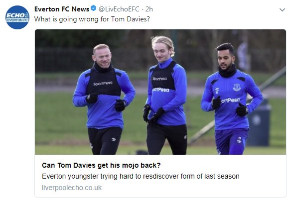 LuvEvertonForum's tweet photo. Bored? Run a local paper? 🙄
Why not have a pop at a 19 year old Everton player because you've nothing better to write about. 👎
#Everton #LivEcho https://t.co/BLKg8U04pd