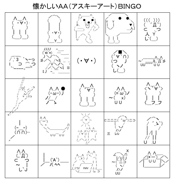 優れた Line アスキーアート コピペ 最高のイラスト画像 優れた Line アスキーアート コピペ 最高のイラスト画像