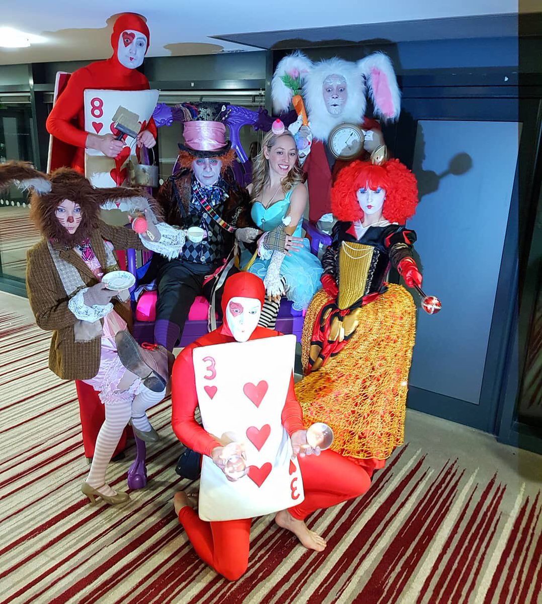 amylou1110's tweet photo. Had such a fun night at the work annual ball last night with my friends and my love..... I’ve got a massive wine head today though 🤪🤣🙈 is it too early for Nando’s @Andrew_Tracy94 🐓 #workparty #AliceInWonderland #winehead https://t.co/XePHTPOH56