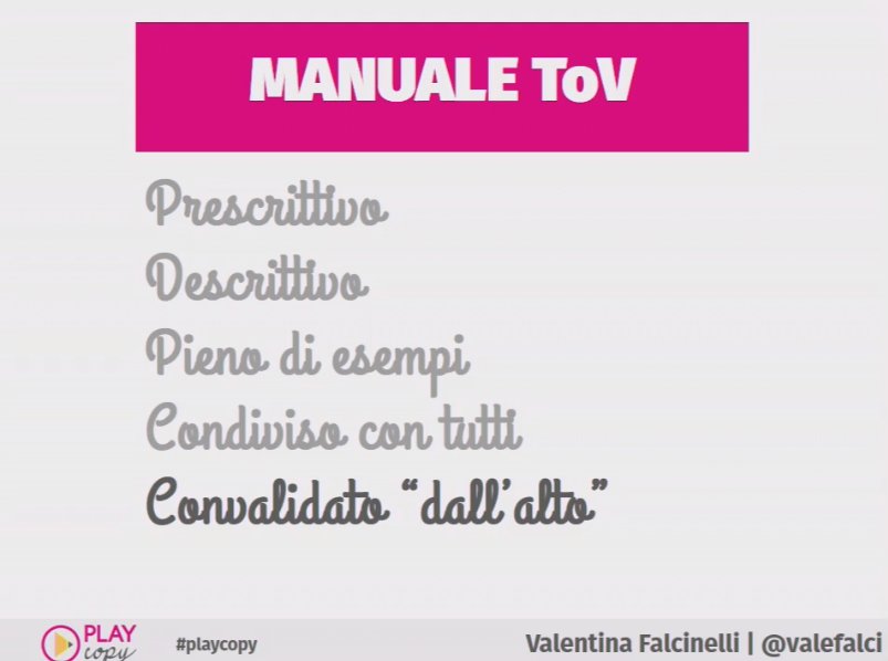 ValeTanzillo's tweet photo. Il manuale del Tono di voce deve essere: 
#playcopy @play_copy @pennamontata @valefalci https://t.co/t2V2T7BVpz