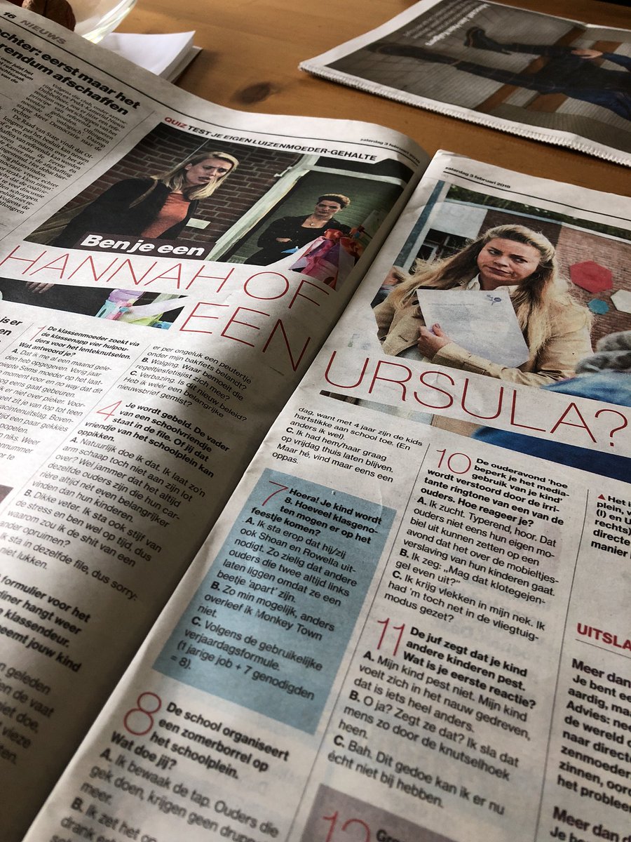 Als zelfs de krant van je ouders een test over de #luizenmoeder plaatst, dan weet je dat de hype compleet is!