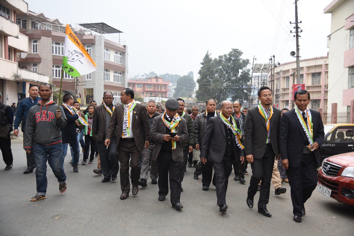 nppmeghalaya's tweet photo. Candidates from NPP are filing their nomination papers today. We wish them the very best. Vote for NPP, vote for change! #Meghalaya #shillong #NortheastIndia #Khasi #Jaintia #Garo #Ribhoi #Riwar https://t.co/nAtUpwKtkr