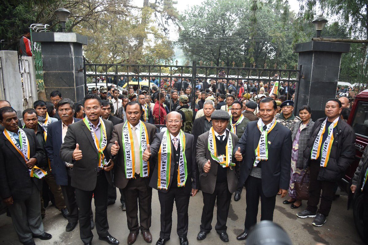 nppmeghalaya's tweet photo. Candidates from NPP are filing their nomination papers today. We wish them the very best. Vote for NPP, vote for change! #Meghalaya #shillong #NortheastIndia #Khasi #Jaintia #Garo #Ribhoi #Riwar https://t.co/nAtUpwKtkr