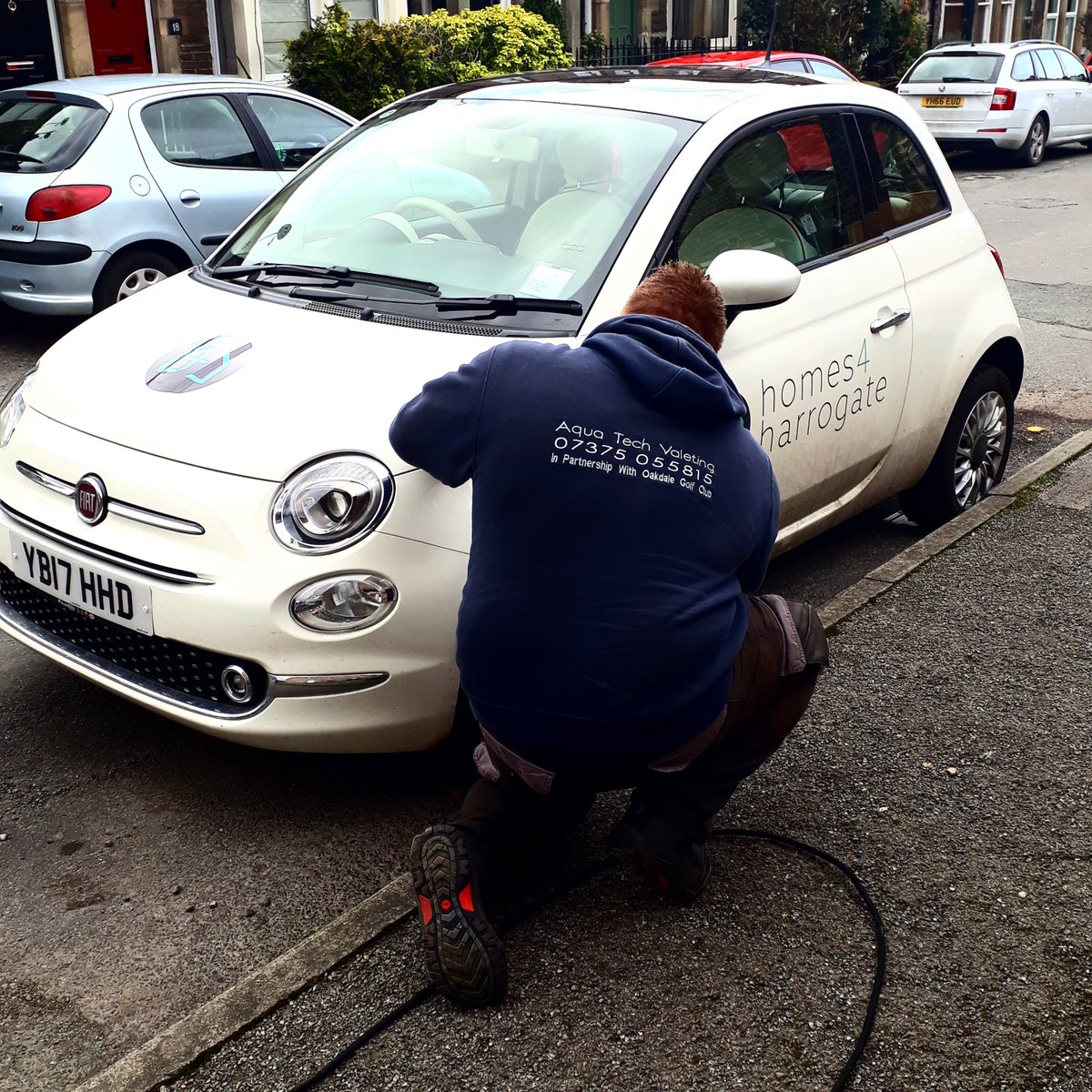 Thank you <a href="/AquaTech_Valet/">Aqua-Tech Valeting</a> for giving beep beep her spring clean whilst I worked. She looks amazing now #harrogate #mobilevaleting #neededaclean #highlyrecommend