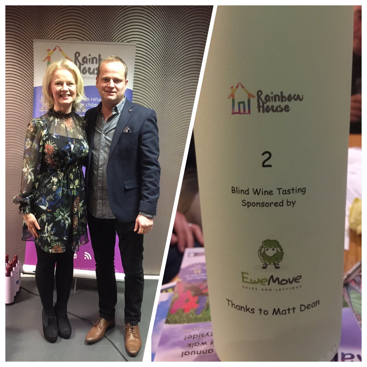 EweMoveFormby's tweet photo. We were delighted to help support @rainbow_house last night at the Blind Wine Tasting event in #Formby. Fantastic night and a great cause. https://t.co/XezkPGyJCj
