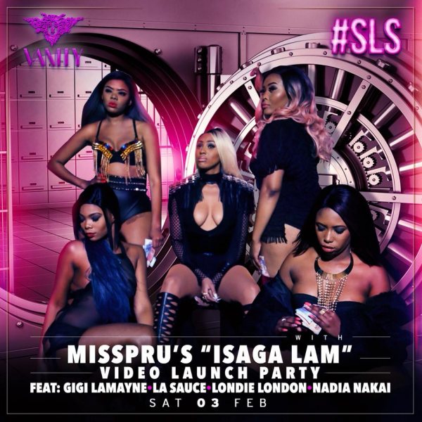 CultureRepub_ZA's tweet photo. Vanity Presents
Misspru&amp;#039;s Isaga Lam Video Launch Party
03 Feb
https://t.co/6gmxyI6rU0 @Vanity_PTA #SAGigGuide https://t.co/ZZzuIfG5Mz