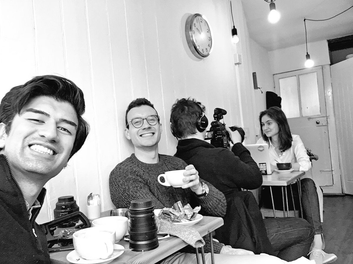 TheSOTorg's tweet photo. We’re out recording stuff with @GeorgianaEpure, David and Luke. 
#WatchThisSpace #PoliticalEducation #StateOfThings
(Thanks to Espresso Lane, Cambridge for letting use their cafe)

@pembroke1347 @Tinkabilla #TimeAndPlace https://t.co/XcihbHAarP