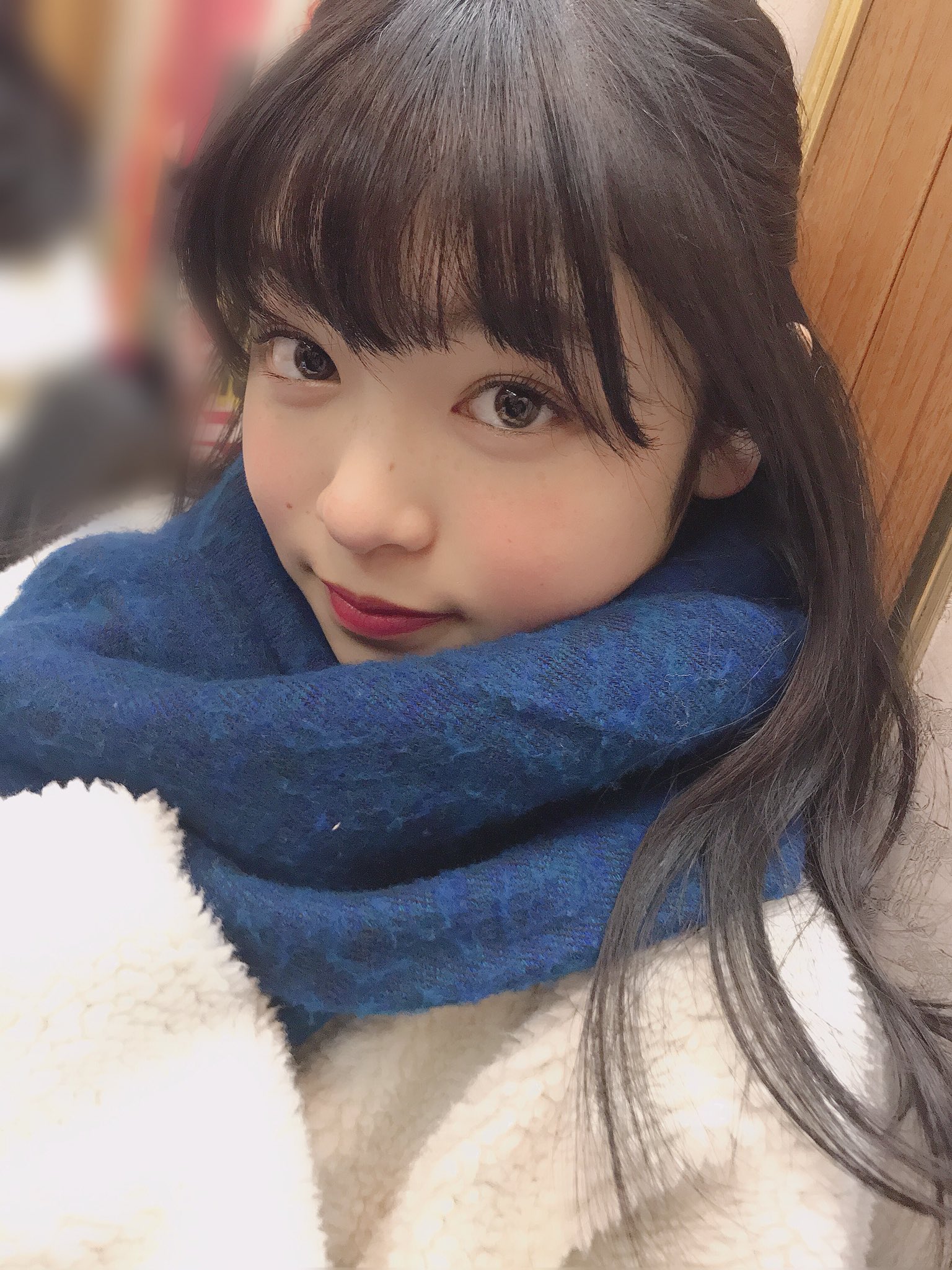 里仲菜月 マフラー女子 可愛いくて頭かかえた T Co Xzscpoyiej Twitter