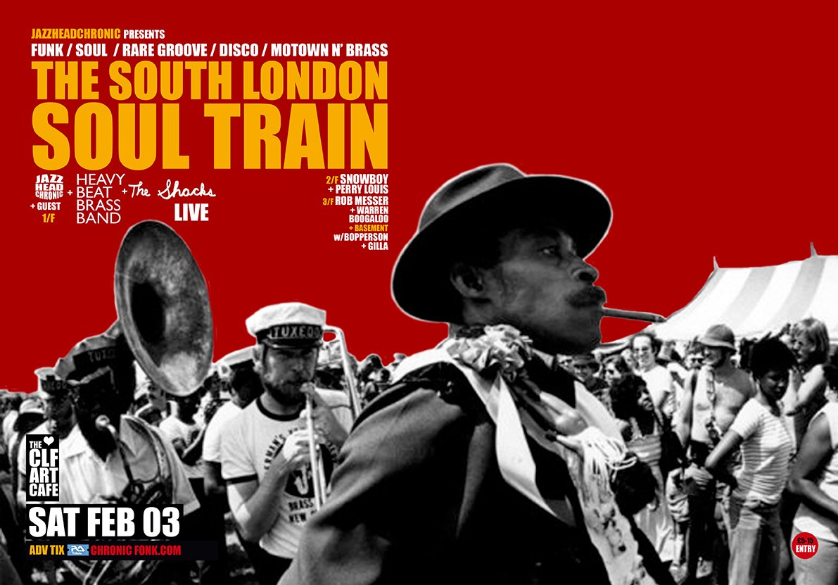 RapAndSoulPromo's tweet photo. Tonight! Witness the @shacksband's first UK solo show at #SouthLondonSoulTrain, with the #HeavyBeatBrassBand (Live) and more taking over the @clfartcafe
#Haze #Audrey #FollowMe #ThisStrangeEffect #TheShacks
#RapAndSoulPromo https://t.co/HY5FwcjTy7