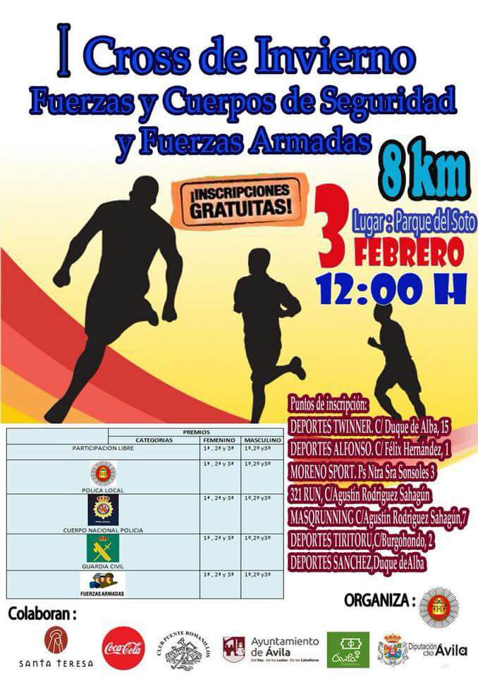 policia's tweet photo. 💪💪💪¿¿Quién dijo frío?? ¡Vaaaaaamos #runners! Hoy nuestros compañeros lo dan todo en el #Cross de Invierno de #Ávila (luego os merecéis revolconas y chuletón 😋)
¡A por ello! https://t.co/fzOG5Rgxa3