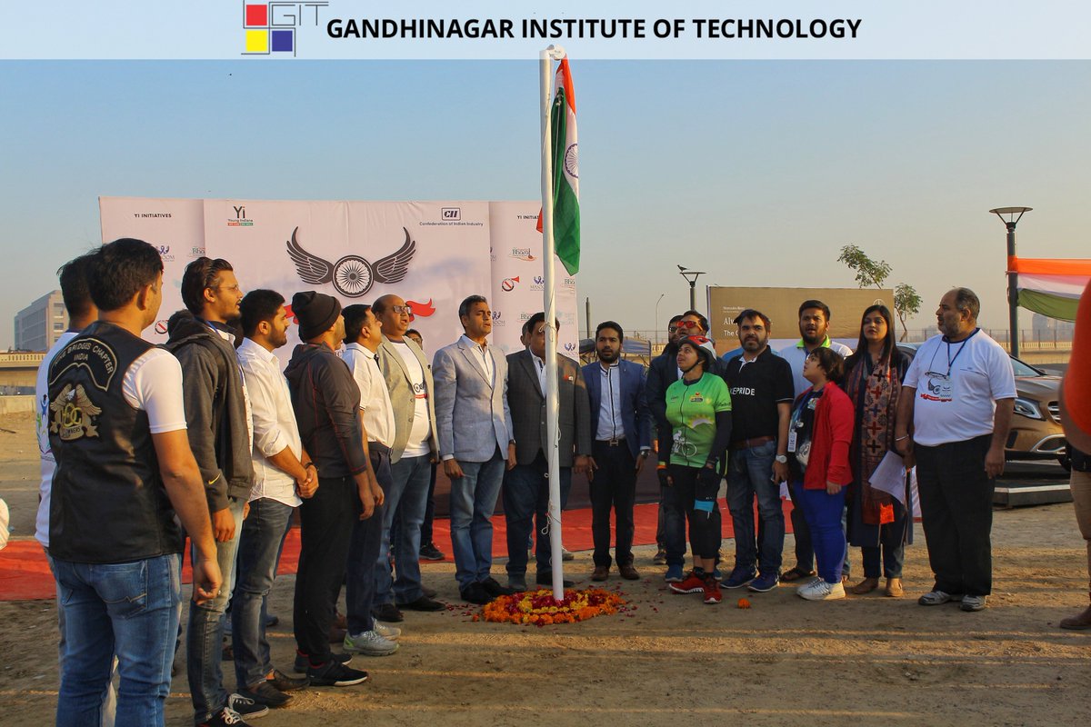 gandhinagaruni's tweet photo. The students of GIT participated in the “Ride for Nation: Bike Rally” on Republic Day, 26/01/2018. The event was organized by CII-YI and Healthy Campus (an initiative of the NCB) at Riverfront, Ahmedabad, 7:00 AM.
#git #ridefornation #republicday #ncb https://t.co/3oX11dYFkB