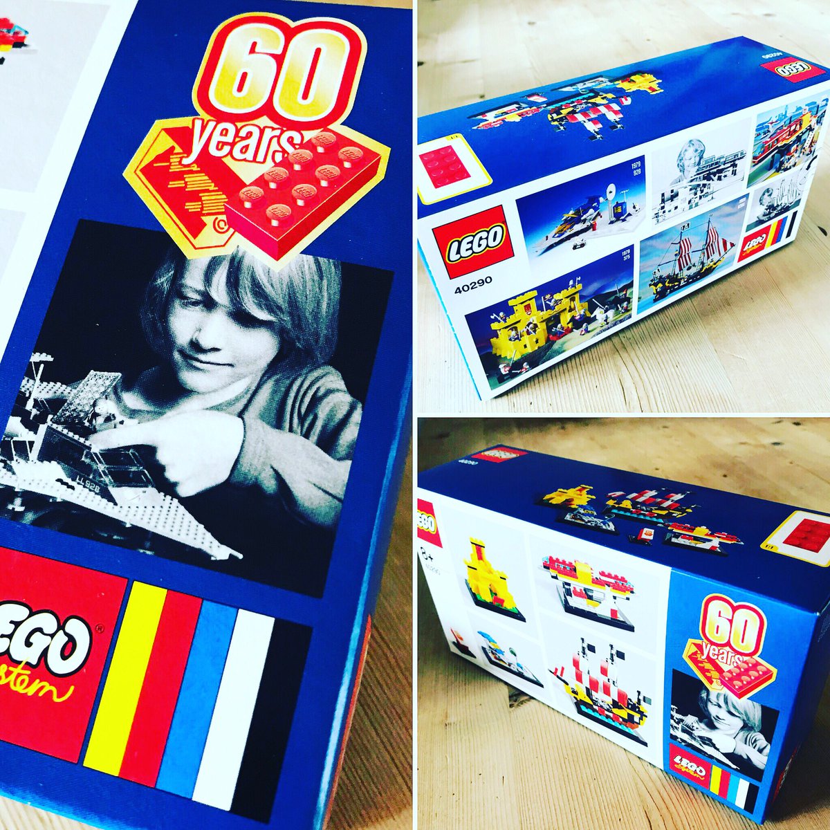TheFramePunk's tweet photo. Awesome box of goodies to celebrate #60yearsoflego. Have you got yours? https://t.co/1klnJRrZi3