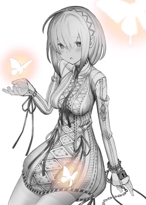 色付ける前のイムちゃん
グリザイユはタノシイ... 