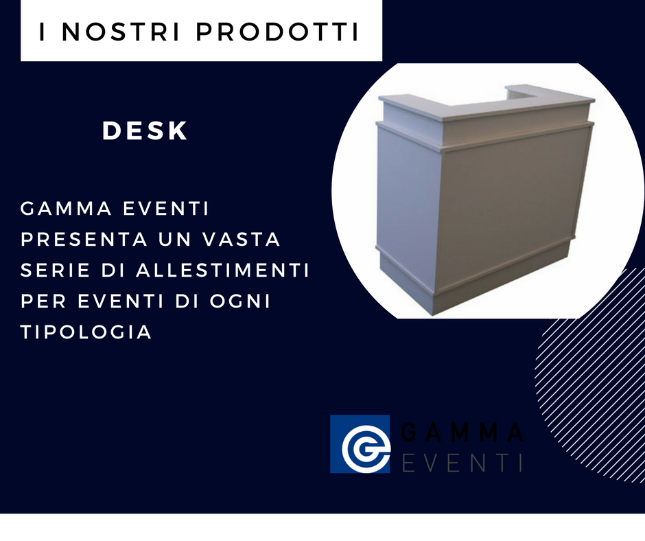 GammaEventi's tweet photo. #GammaEventi presenta un vasta serie di #allestimenti per eventi di ogni tipologia, come #scrivanie e #banconi di diversi generi. https://t.co/BFXI9uA9cb
