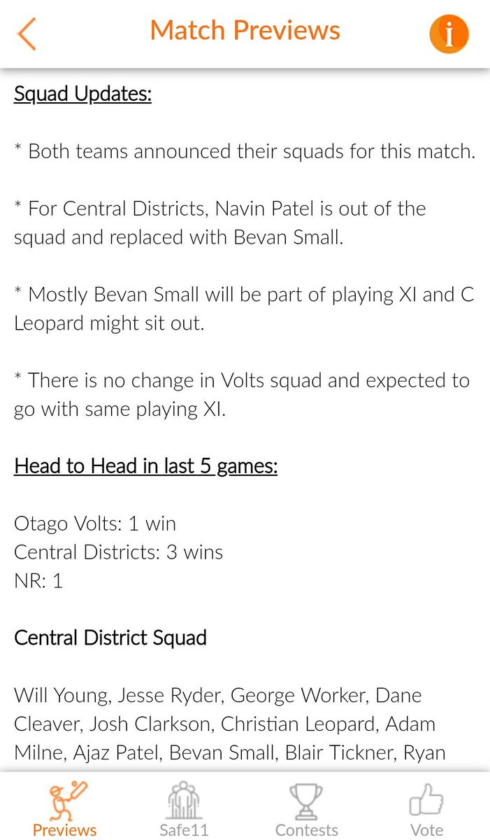 Probable_11's tweet photo. #CDvsOTG #fordtrophy #Dream11
Central Districts vs OtagoVolts match info updated on our App.
Download #probable11 App now to get daily updates๐
App link๐
Android:
https://t.co/iii4DwV3L0
IOS:
https://t.co/ZkQP0lkoud https://t.co/heJ7fdbB6o