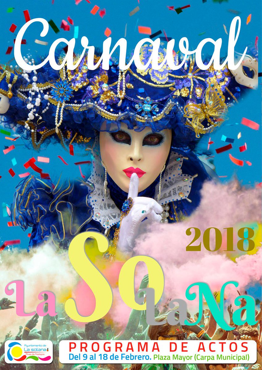 LaSolanaDigital's tweet photo. Programa de Carnaval 2018 en La Solana https://t.co/UGG0TAYCjZ https://t.co/yH2liwBEmo