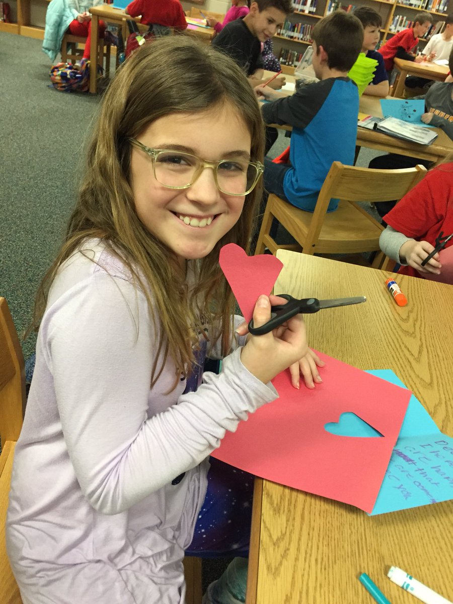 SCEKindnessClub's tweet photo. Kindness Club made Valentine Cards for the residents of the Waterford. We will visit them again on February 10th. https://t.co/AKxdRUDkmw