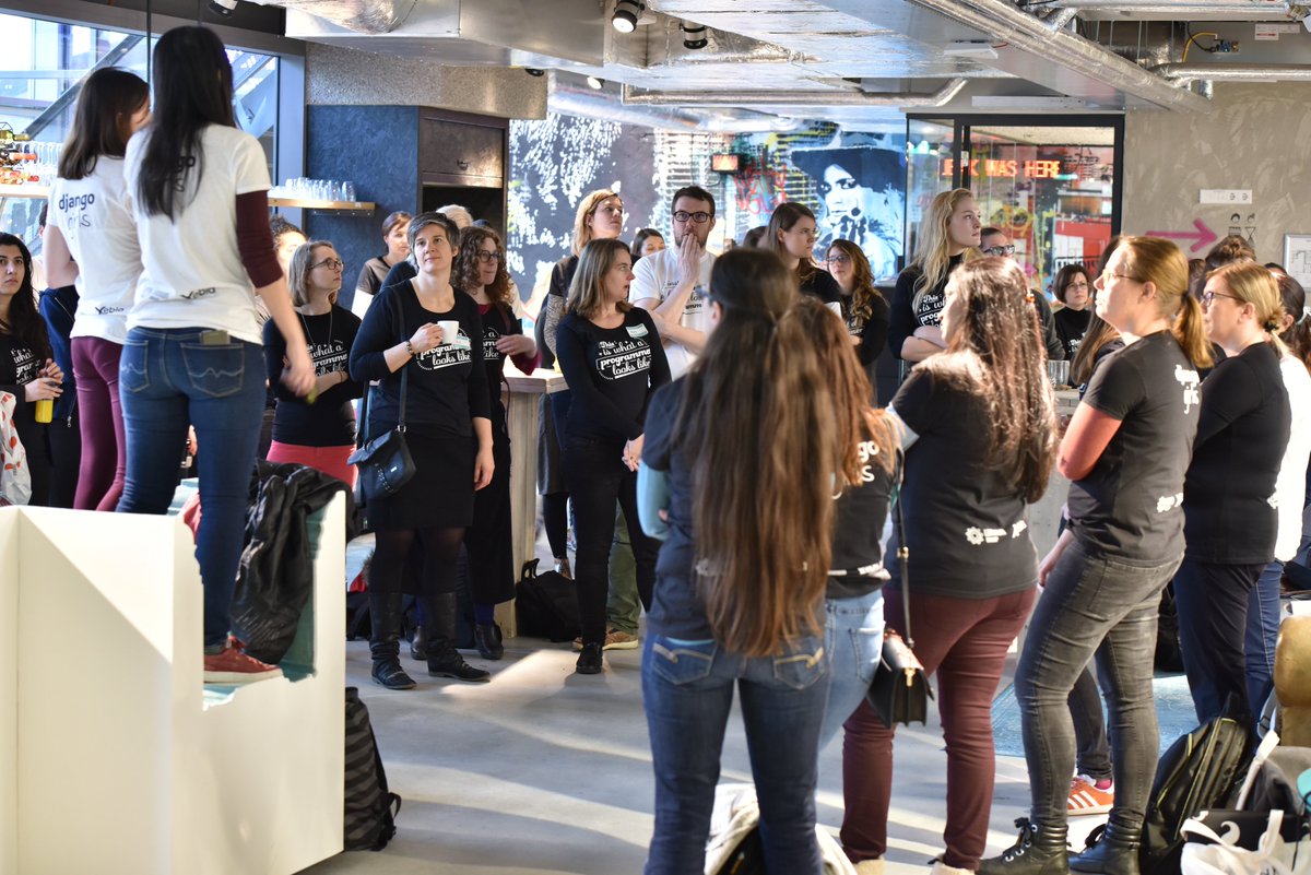 Today we inspire 50 women to fall in love with programming together with <a href="/DjangoGirlsAMS/">DjangoGirlsAmsterdam</a>