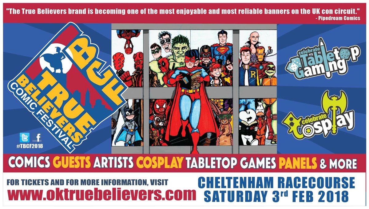 Zebra_carol's tweet photo. Come and see #ZebraComics at True Believer's #Comic Festival at #CheltenhamRacecourse - meet #SpeccyNation #author @DanWritehead &amp; #writer of #Midwinter &amp; #HexLoader issue 1, 2 and hot off the press number 3
#tbcf #truebelievers @OKTrueBelievers https://t.co/iNkcmhu74H