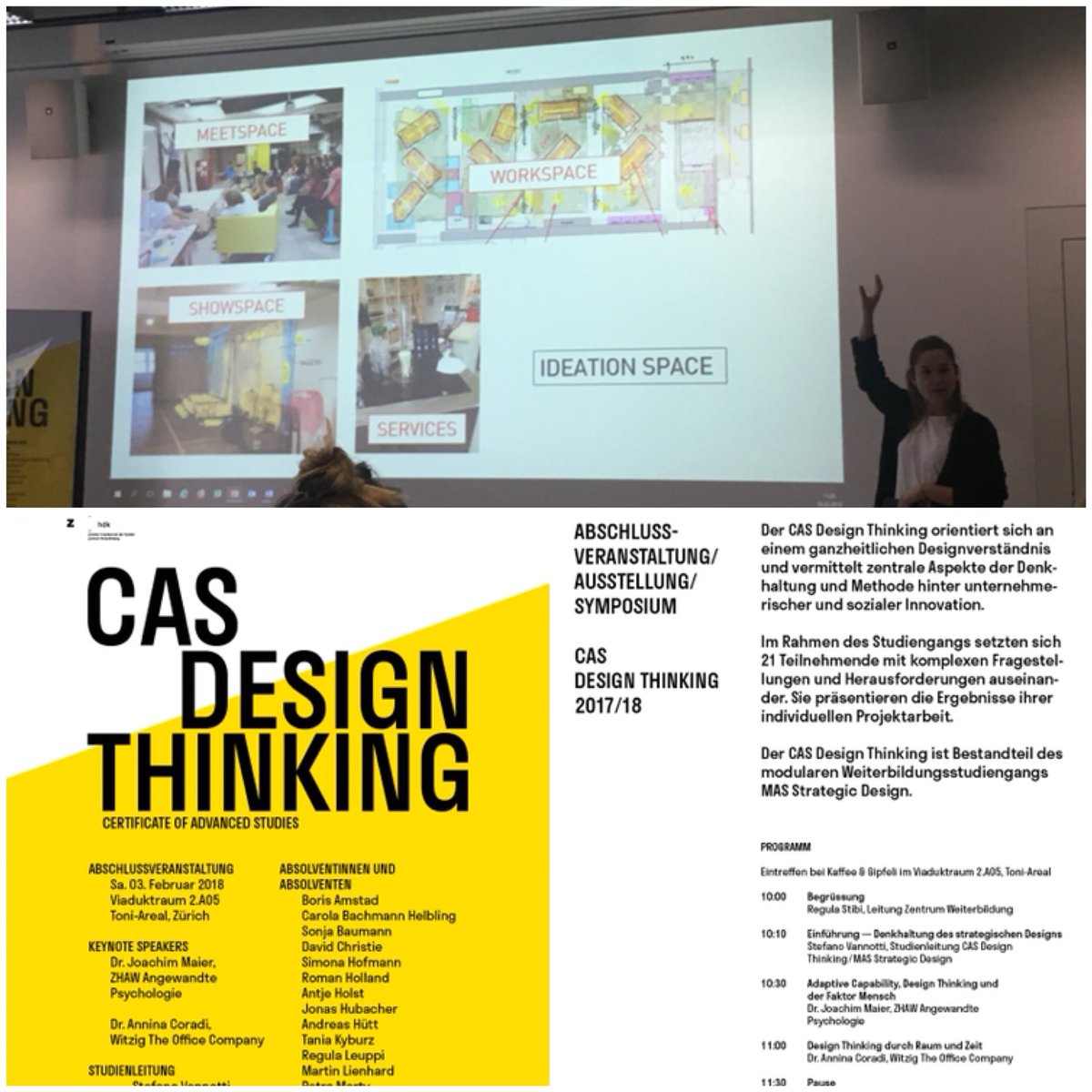 reeni_beeni's tweet photo. Danke @anninacoradi für den tollen Input an der Abschlussveranstaltung des CAS Design Thinking der @zhdk #witzig #ideationspace #designthinking #creativity #cocreation #raum #mensch #prozess https://t.co/LN41BlxKXn