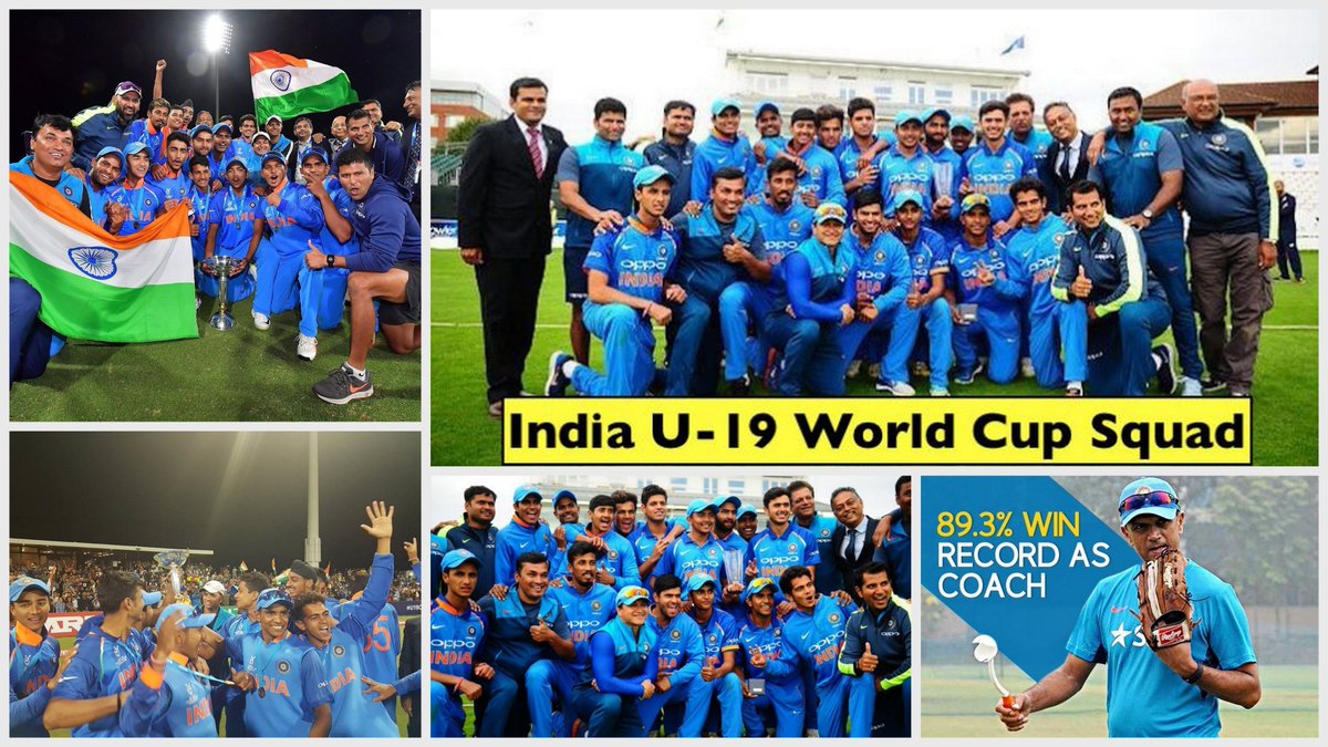 CetpaDehradun's tweet photo. Congratulations to #TeamIndia on winning ICC #U19CWC2018 beating Australia in the final of #U19WorldCupFinal. We're really proud of you. The credit goes to legend #RahulDravid. #IndVsAus #U19CWC #U19CWC https://t.co/rK0hqKIJYR