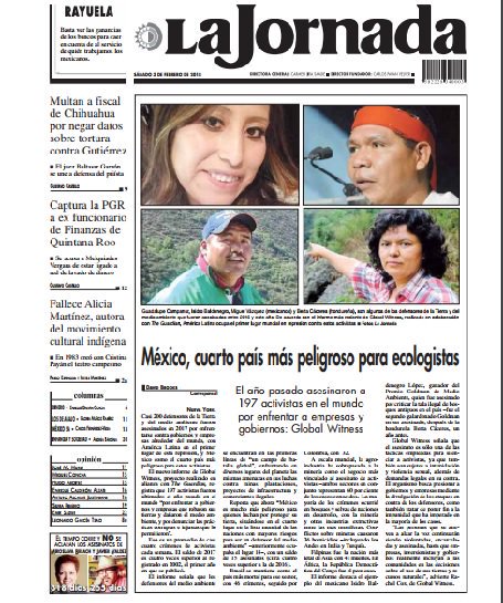 Les compartimos la contraportada de la edición impresa de #LaJornada de hoy. #FelizSábado 
bit.ly/2s4X8Jr