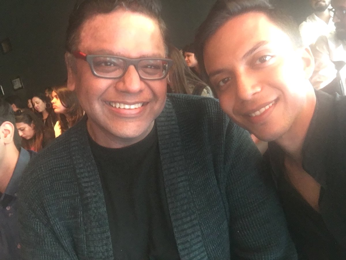 When you bump into Mr Gupta and discuss fashion #LakmeIndiaFashionWeek2018