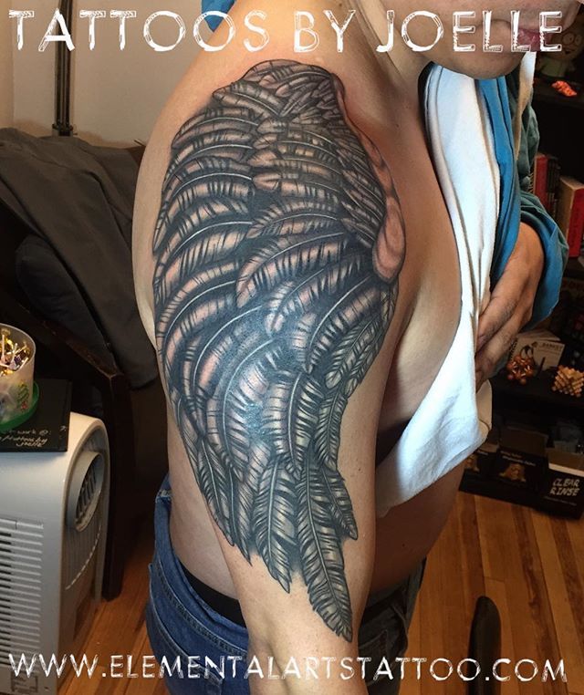valkyrieinkct's tweet photo. Another shot of the wing. More like this please! #tattoo #tattoooftheday #tattoosbyjoelle #elementalartstattoo #tattooedmen #tattooed #tattooedboys #cttattoo #ctink #cttattoos #cttattooshop #ctart #ct #cttattooartist #tattooart #tattooartist #goodtattoos… https://t.co/QeBXLEILSK https://t.co/R4f0bO70CN