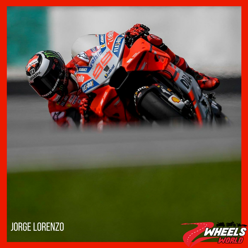 PureDucati's tweet photo. The fastest. #Ducati #ForzaDucati #Lorenzo #SepangTest #TwoWheelsWorld https://t.co/EsCKpVDuxq