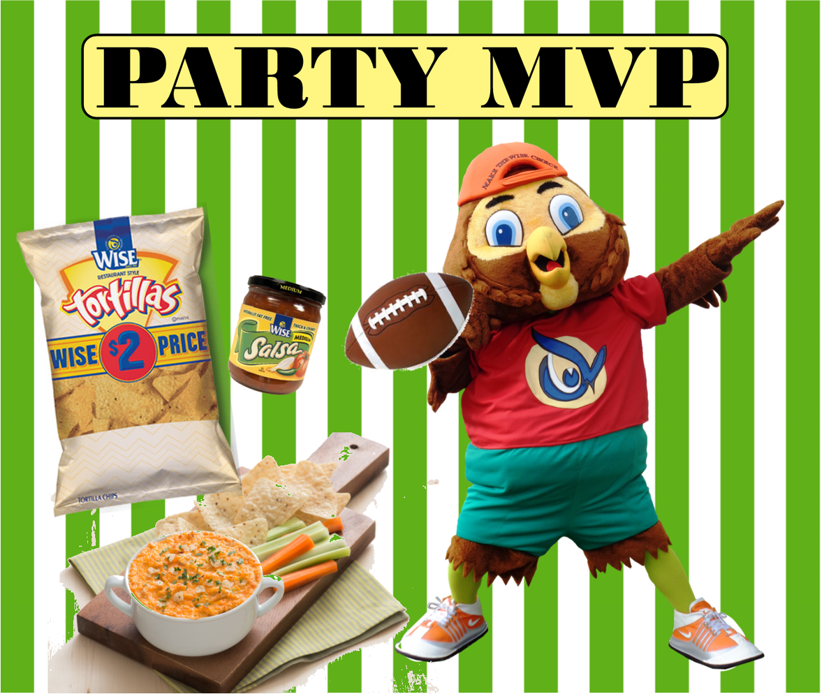 NYSnacks's tweet photo. Regardless of who you're rooting for, be the party MVP this weekend.

Make the Wise Choice with Wise Tortillas!  Great Value at only $2 a bag and great with our salsa or your own homemade dips!

#SuperbOwl #SnackMVP #WiseChips #WiseChoice https://t.co/B8oPMPBGoO