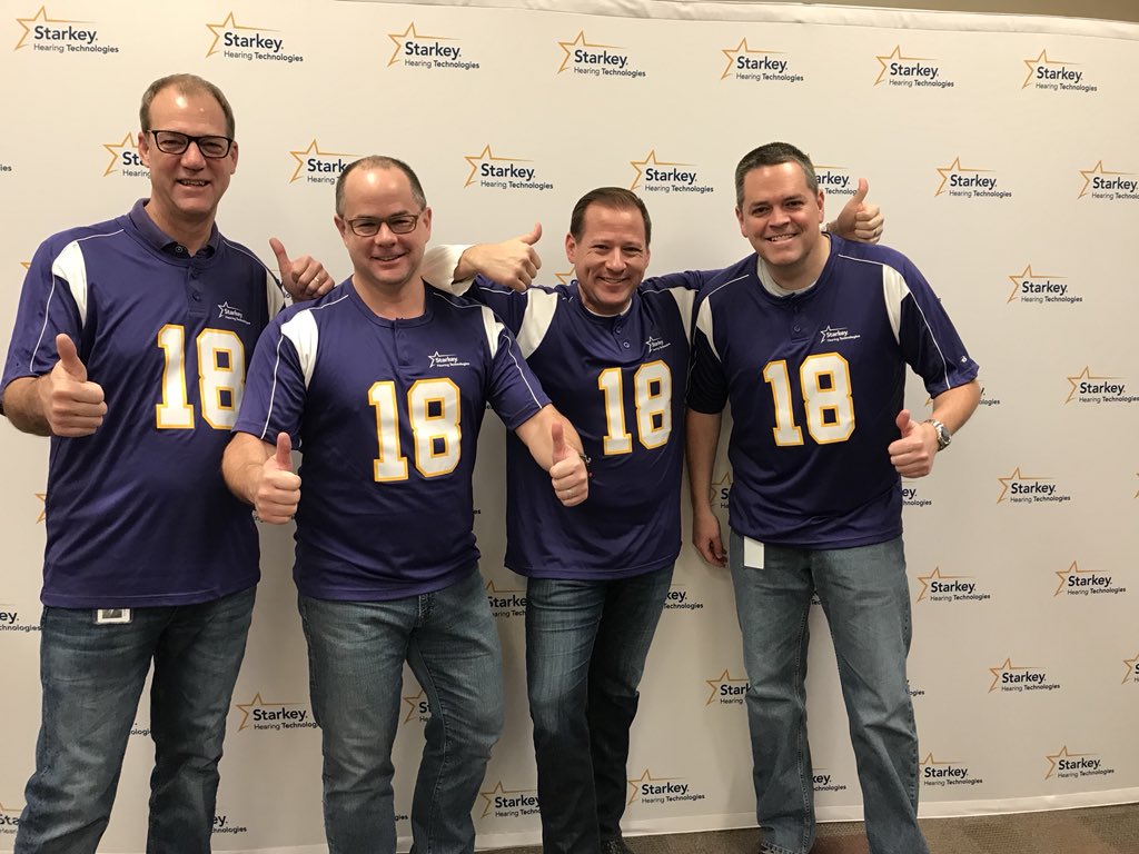 BrandonSawalich's tweet photo. Our #StarkeyStrong spirit is high &amp; we’re ready to help bring better hearing to 40+ people today! https://t.co/3rXNJccZ6Q