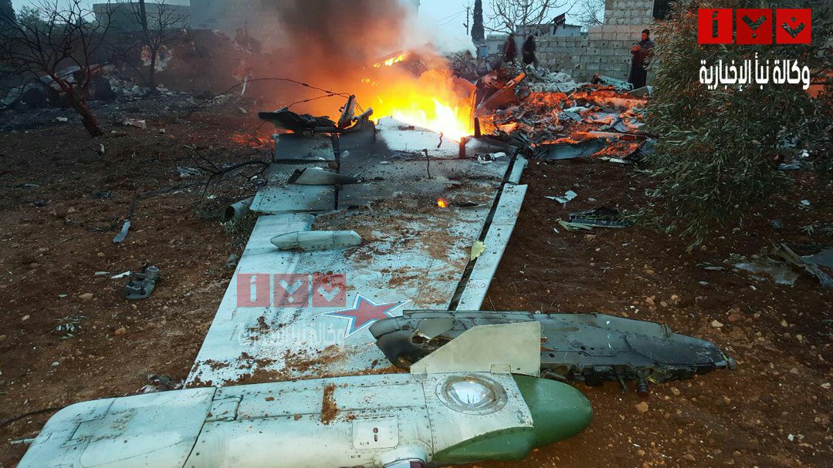 В Идлибе сбит Су-25 ВКС РФ В Идлибе сбит Су-25 ВКС РФ