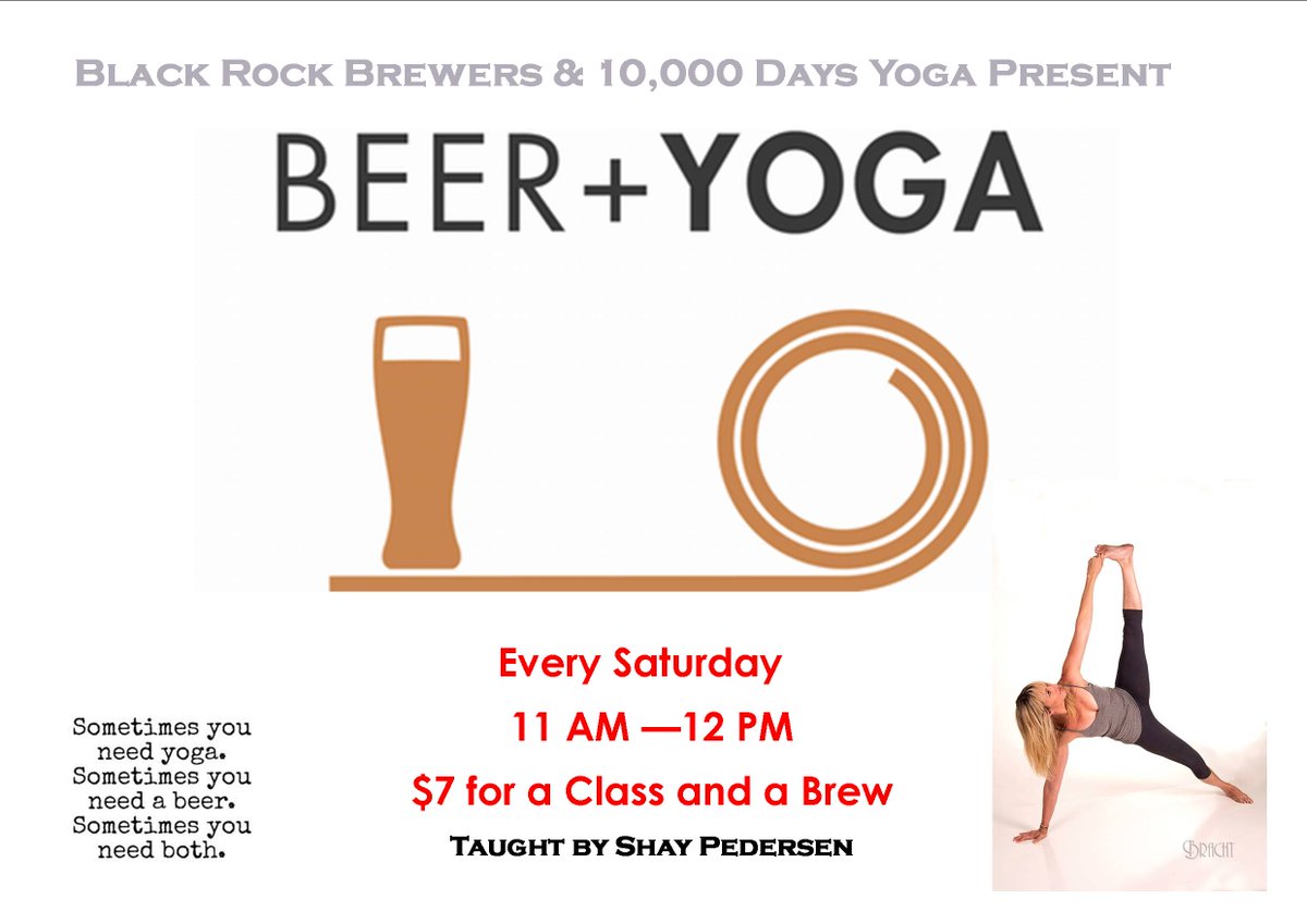 First we do the yoga and then we do the beer! 11am to noon. <a href="/TucsonFatNoodle/">FAT Noodle</a> from 5 to 9 and the Cats play at 8:30!