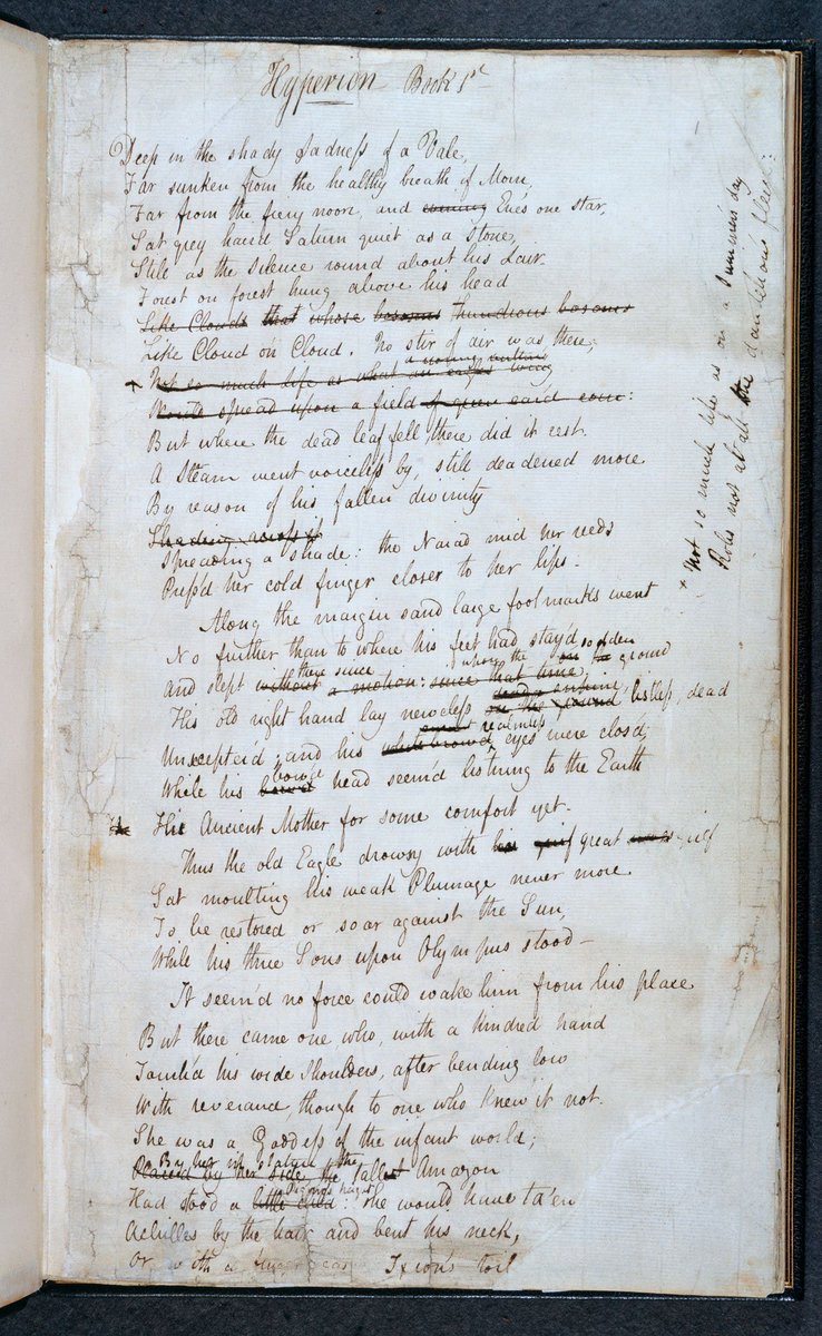 Wordsworthians's tweet photo. #OTD 1821 Shelley asks Peacock what he thinks of Keats's Hyperion "I think it very fine. His other poems are worth little; but if the Hyperion be not grand poetry, none has been produced by our contemporaries" https://t.co/TivacdwRLV