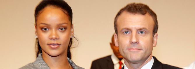 Delcroixx's tweet photo. #Rihanna retrouve #EmmanuelMacron à #Dakar pour parler d'éducation https://t.co/81xaSEJy5T via @Figaro_Culture https://t.co/14wV9ZQqw0