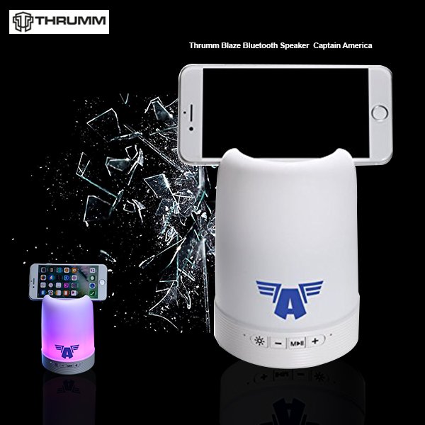 Thrumm_India's tweet photo. Thrumm Blaze Bluetooth Speaker ( Captain America). 
Smart colour changing night light available at #Amazon &amp; #Flipkart
Buy Now: https://t.co/FTvdnbejj4
#Thrumm #Amazon #Flipkart #captainamerica https://t.co/80pSbhKVEC