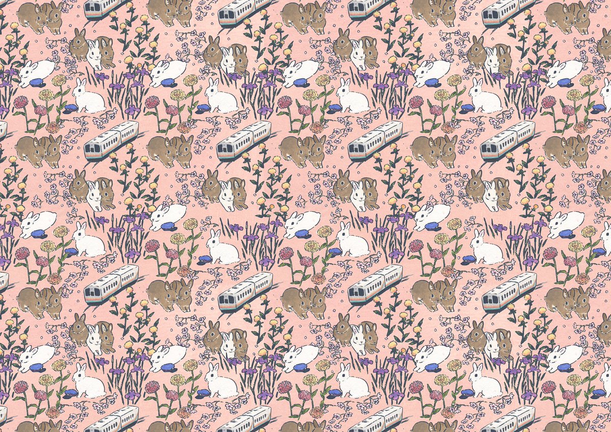 Schinako Moriyama Illustrator フラワー長井線が大雪で大変なことになっているので応援する気持ちでファンアート描いてみました ラッピングペーパー 個人で楽しむ範囲でご自由にお使いいただけますがただのファンアートで山形鉄道とは何も関係