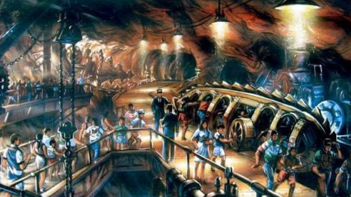 やまきょのdisneyworld Tren Twitter もう1つはセンターオブジアースです ジュール ヴェルヌの地底旅行 をテーマとしたアトラクションでゲストは地底走行車で地底探検を行います 元々センターオブジアースは最初の計画では作る予定は無かったがスリルスライドが