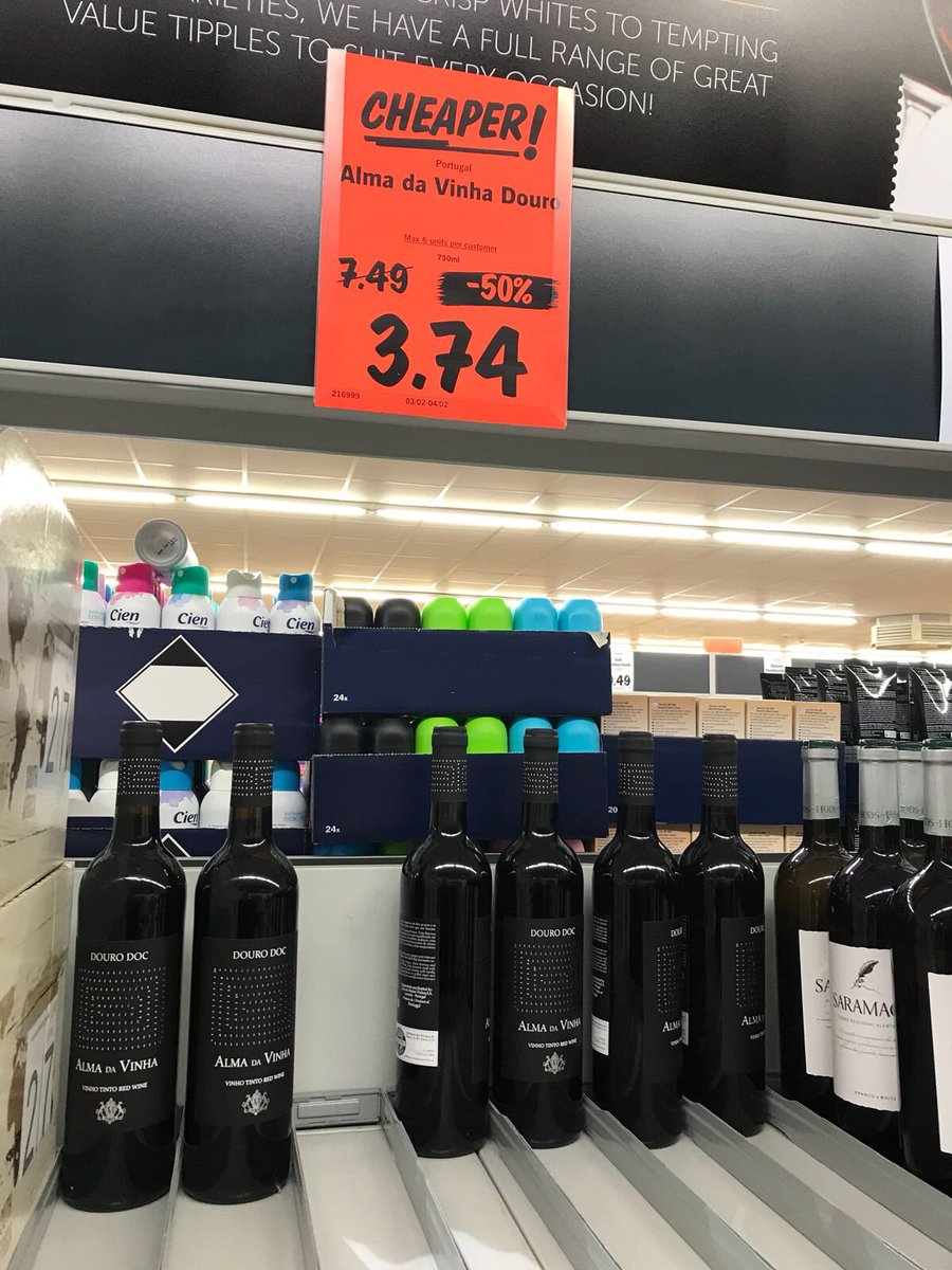 Distinctive2012's tweet photo. Flying off shelves @lidl_ireland I’m told. Hey @campaignforleo - can you explain how a foreign retailer can come here &amp; sell BELOW YOUR taxes? My math says 3.19 duty + 23% VAT = €3.92 Is this why we can’t have nice things - like healthcare and housing? #weallpayforthis#ireland https://t.co/ap7YlxjFLx