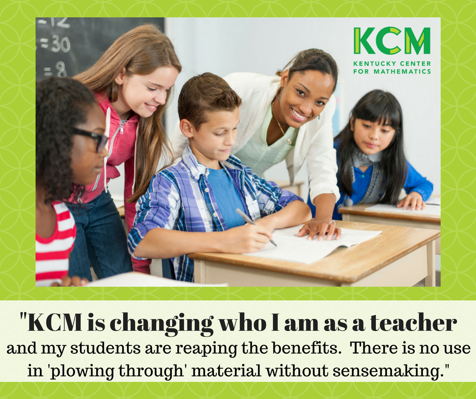 KyCenterforMath's tweet photo. #KCMCounts because students who make sense of problems can persevere in solving them! https://t.co/VBhBkmO36B