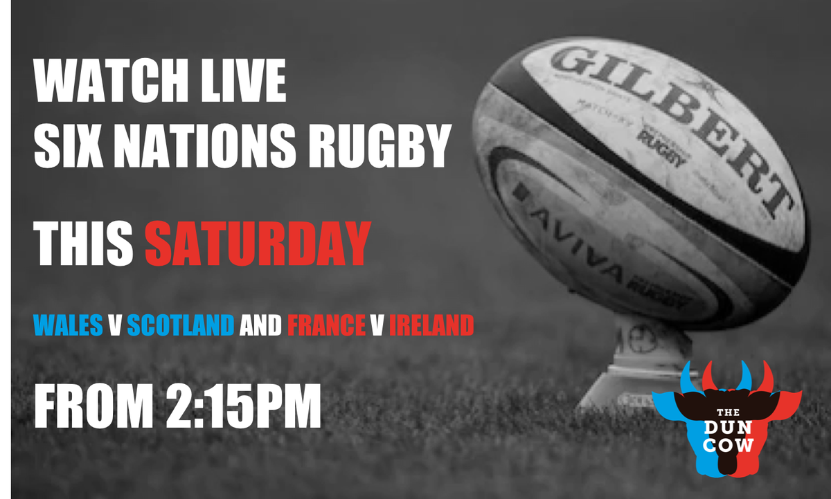 Who's popping in? Live #SixNations rugby - starts soon!