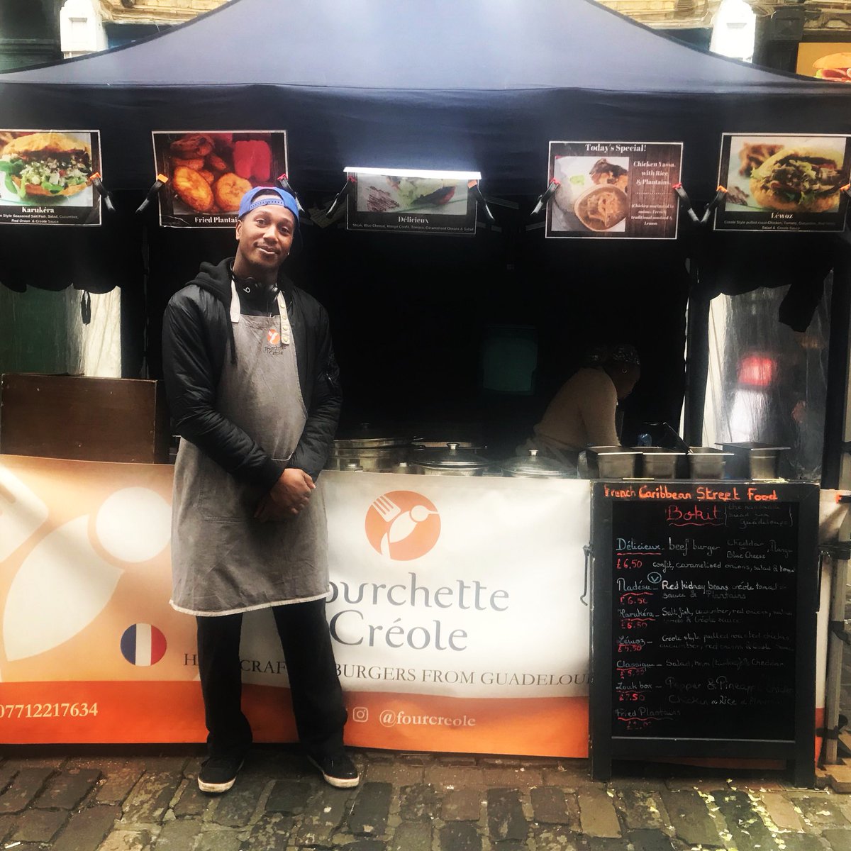 fourcreole's tweet photo. A warm welcome to the @fourcreole team Fritz ππ©πΎβπ³πΊ! Find us #Monday #Wednesday and #friday in #struttonground #market #westminster #london https://t.co/WGlroGUt86