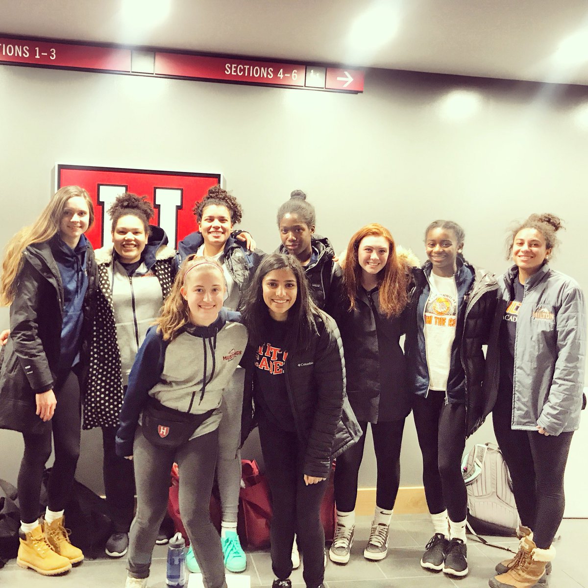 Team trip to Cambridge last night to see Harvard play Columbia!