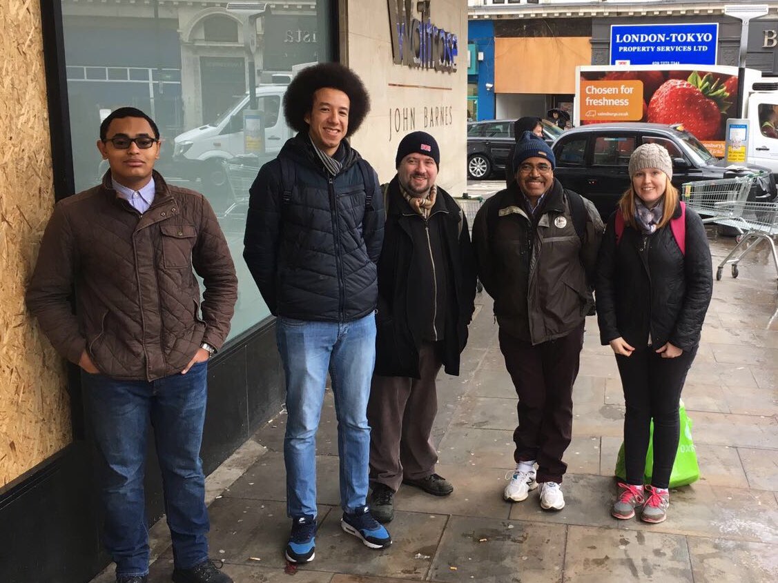 CamdenTories's tweet photo. Camden Conservatives talking to residents all year round, whatever the weather, about our plan for the borough: from cleaner streets to cleaner air, and from better schools to more police. #CleanUpCamden https://t.co/aH7cjme0h9