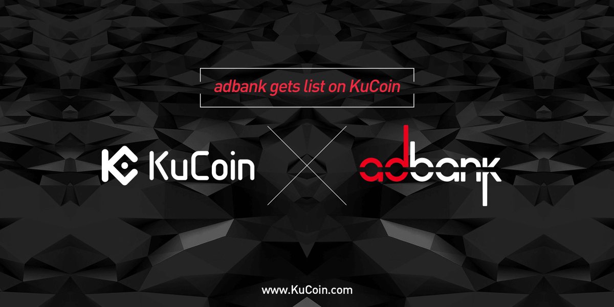 kucoincom's tweet photo. Adbank (ADB) will join our list of tradable tokens. KuCoin traders will have access to ADB/BTC and ADB/ETH trading pairs. Deposit opened on Feb 3, 2018 at 18:00 (UTC +8), and trading will start on Feb 3, 2018 at 22:00(UTC +8). @adbanknetwork #KCS #ADB #BTC #ETH #ICO https://t.co/Ctw0QntPK1